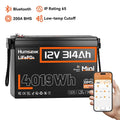 Humsienk 12V 314Ah Mini LiFePO4 Battery with 200A BMS, 4kWh Power for Solar & Home Backup