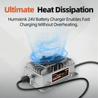 Humsienk 24V 15A AC-DC LiFePO4 Battery Charger