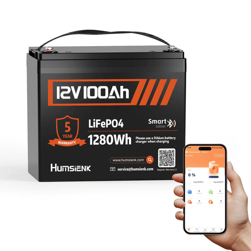 Humsienk 12V 100Ah LiFePO4 Lithium Battery, Best Lead-Acid