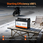 Humsienk 12V YTX4A/YTX5A/YTX7A Sodium-Ion Motorcycle Battery with High CCA for Scooter & Bike