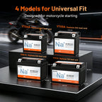 Humsienk 12V YTX4A/YTX5A/YTX7A Sodium-Ion Motorcycle Battery with High CCA for Scooter & Bike