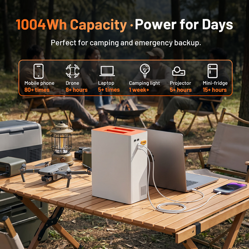 HumsiENK 1000Wh HS300 Pro LiFePo4 Portable Power Station Batterry