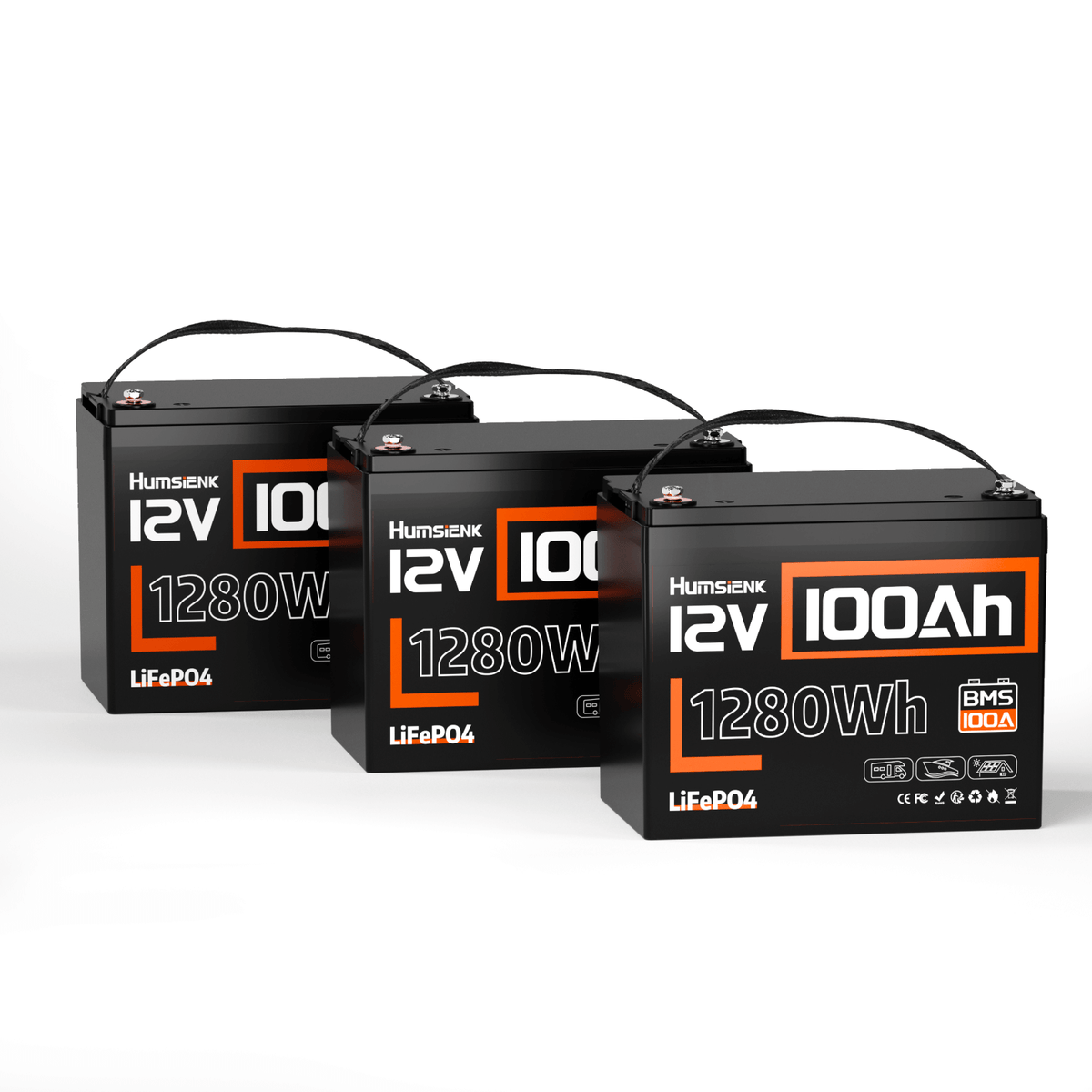 Humsienk 12V 100Ah LiFePO4 Lithium Battery, Best Lead-Acid