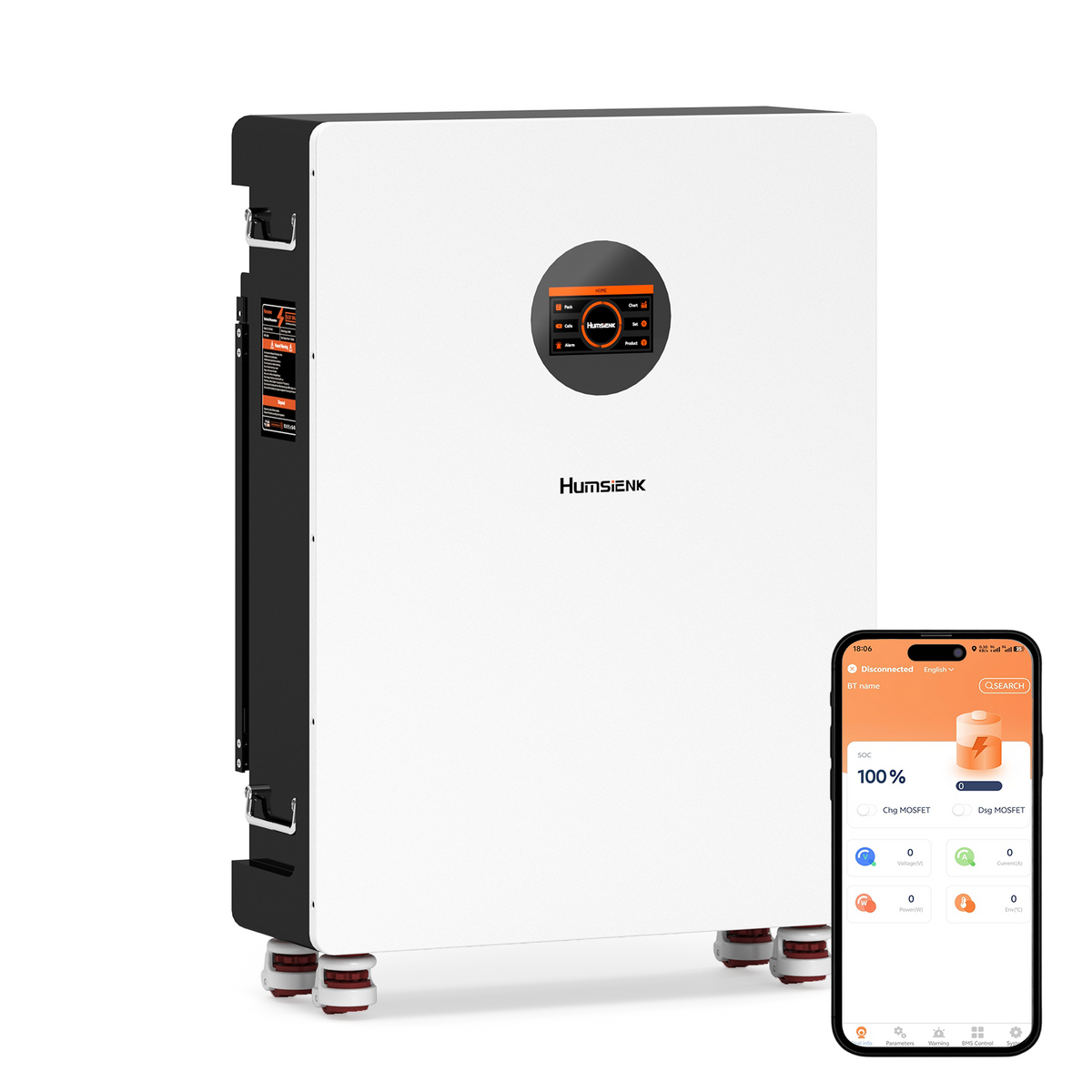 Humsienk 12V 20Ah Deep Cycle LiFePO4 Battery, Portable Battery 12V 