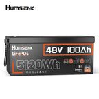 Humsienk 48V 100Ah Bluetooth LiFePO4 Battery 5.12kWh for Golf Carts V1