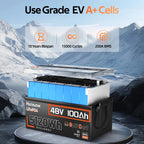 Humsienk 48V 100Ah Bluetooth LiFePO4 Battery 5.12kWh for Golf Carts V1